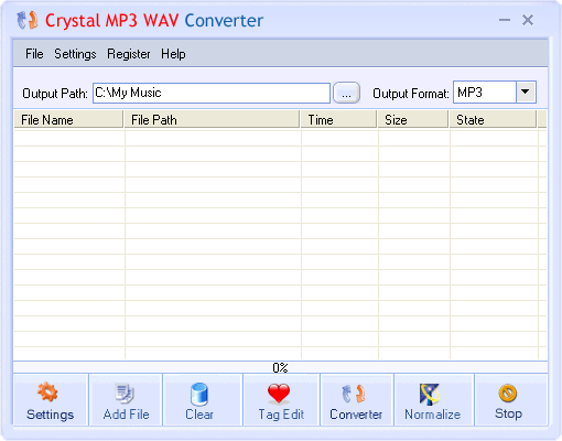 Crystal MP3 Converter Screenshot