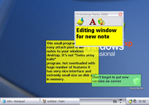CS Desktop Notes Screenshot