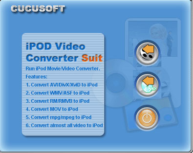 Cucusoft iPod Video Converter + DVD to i Screenshot