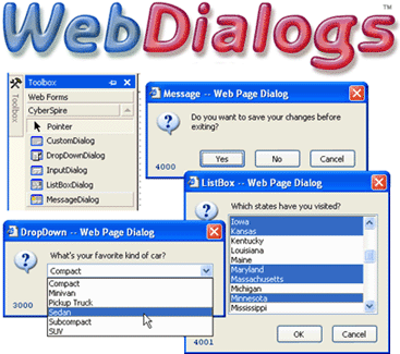 CyberSpire WebDialogs Screenshot
