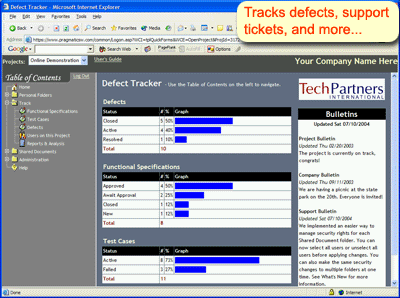 Defect Tracker Screenshot