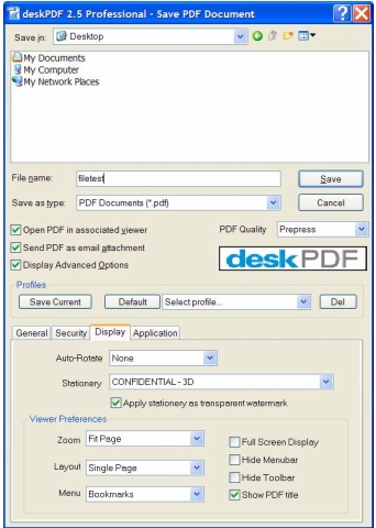 deskPDF Professional Screenshot