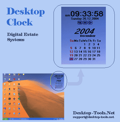 Desktop Clock Screenshot