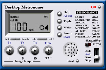 Desktop Metronome Screenshot