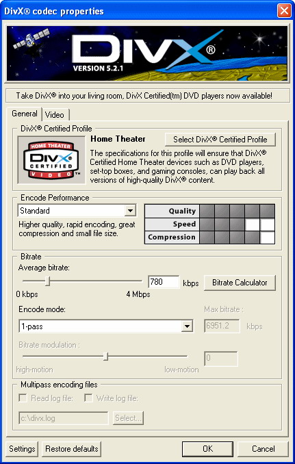 DivX Player (with DivX Codec) for 98/Me Screenshot