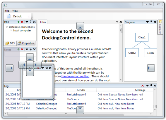 Docking control Screenshot