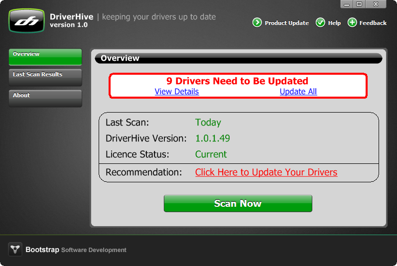 DriverHive Screenshot