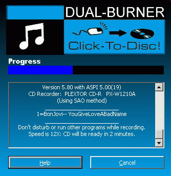 Dual-Burner for MP3 Players Screenshot