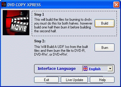DVD BACKUP XPRESS Screenshot