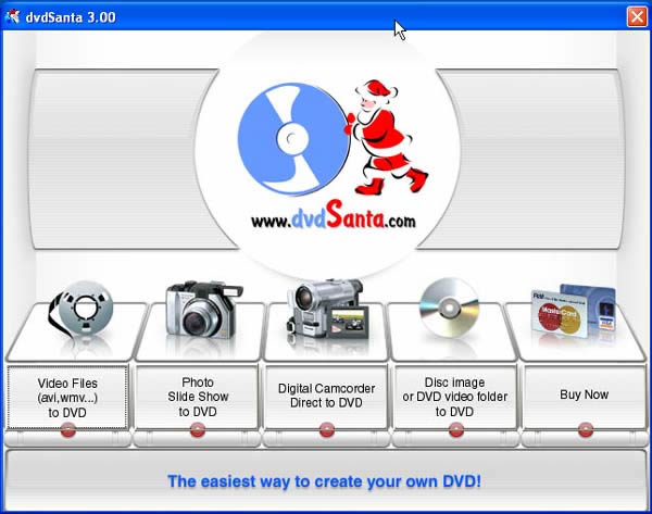 DVDSANTA - copy, create, convert and burn DVD movies Screenshot