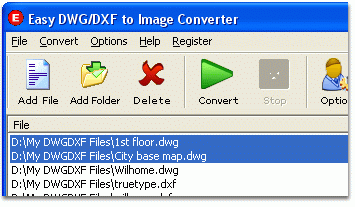 Easy DWG/DXF to Image Converter Screenshot