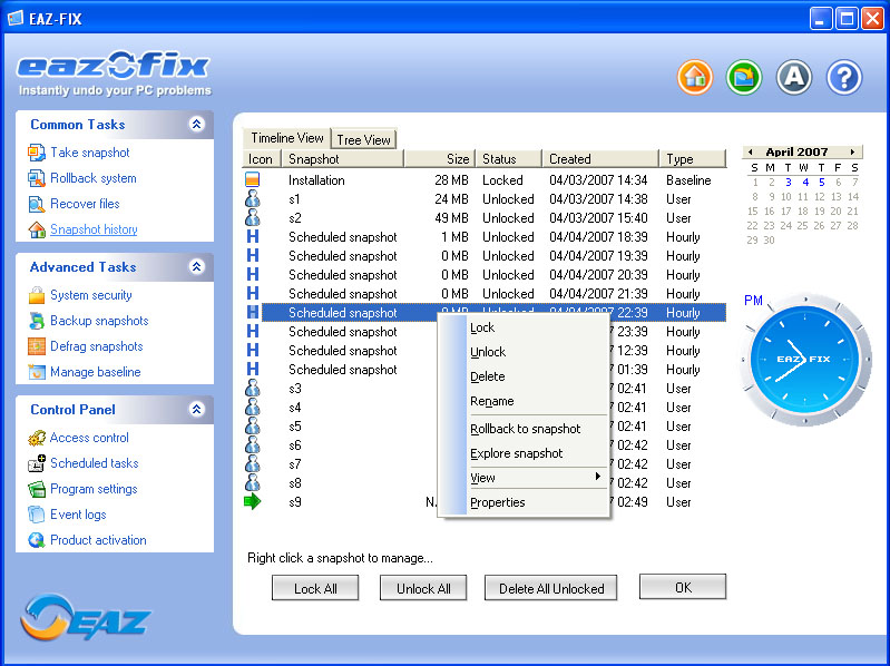 EAZ-FIX Professional Screenshot
