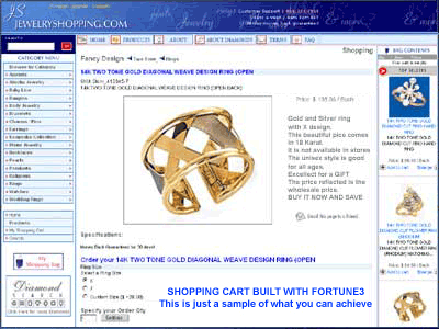 Ecommerce Shopping Cart Software Fortune Screenshot