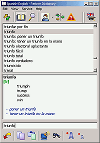 ECTACO English <-> Spanish Talking Partner Dictionary for Windows Screenshot