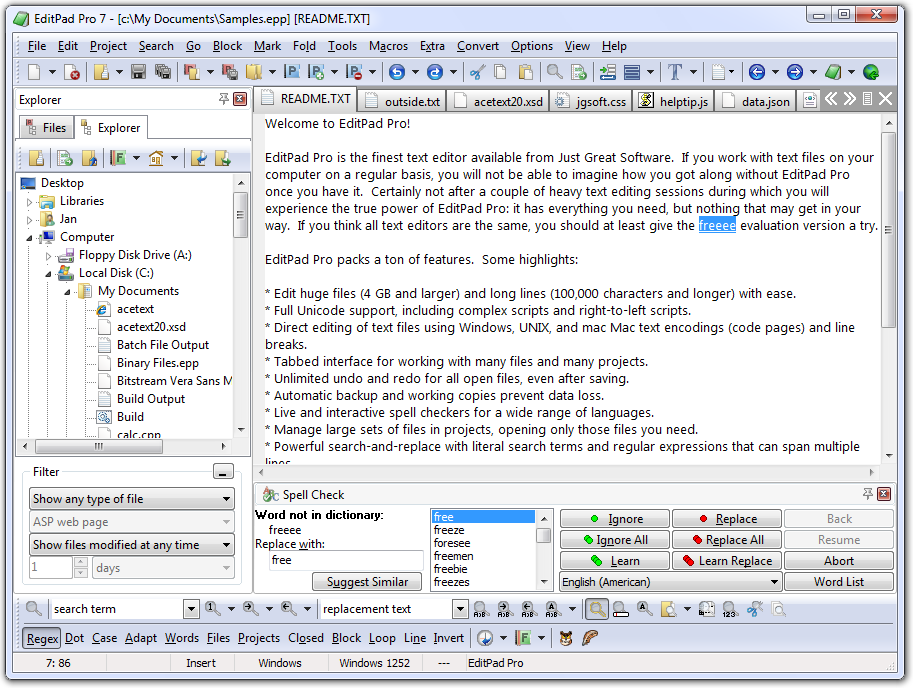 EditPad Pro Screenshot