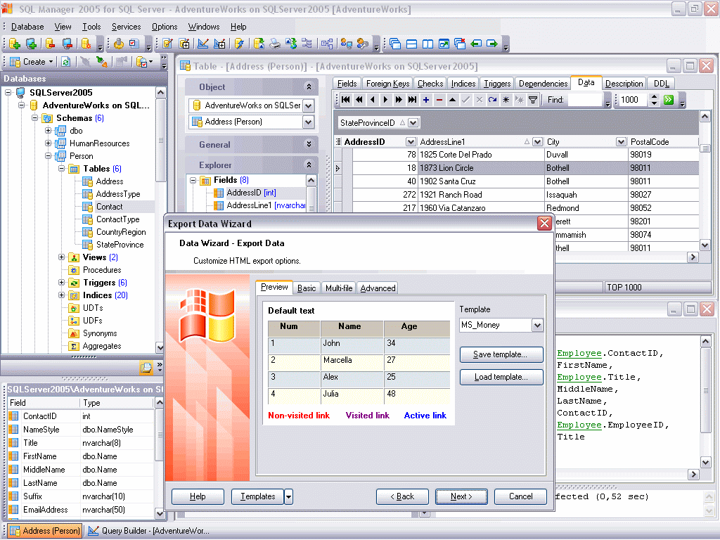 EMS SQL Manager 2005 for SQL Server Screenshot