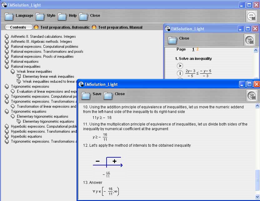 EMSolution Trigonometry Equations short Screenshot