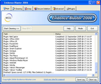 Evidence-Blaster Screenshot