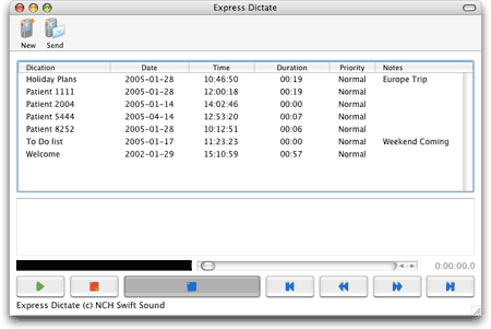 Express Dictate Dictation Recorder for Mac Screenshot