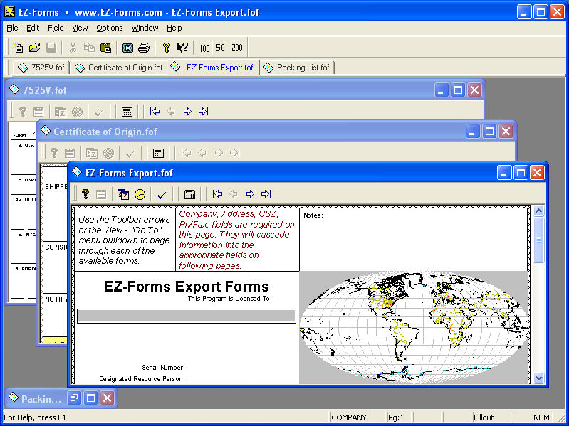 EZ-Forms-EXPORT Screenshot