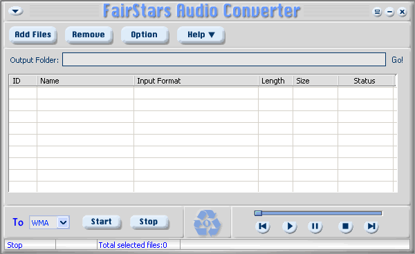 FairStars Audio Converter Screenshot
