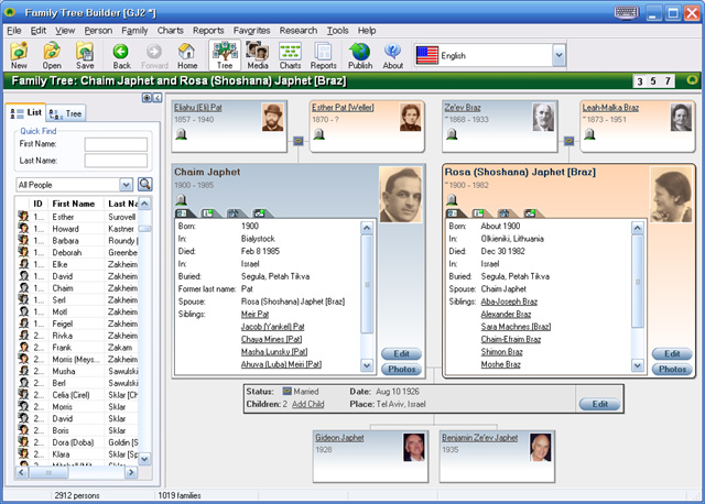 family tree builder software free