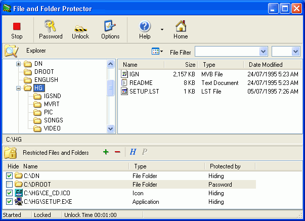 File & Folder Protector Screenshot
