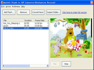 Flash to 3GP Converter Screenshot