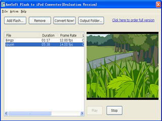 Flash to iPod Converter Screenshot