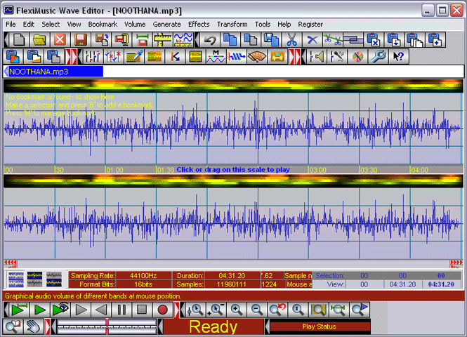 FlexiMusic Wave Editor Screenshot