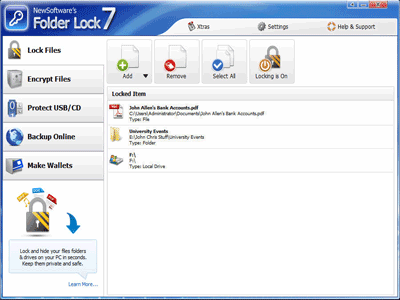 Folder Lock Screenshot