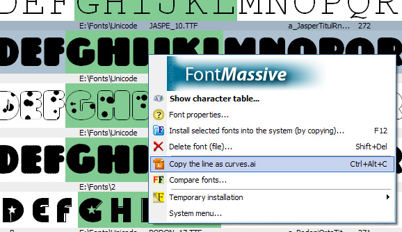 FontMassive Screenshot