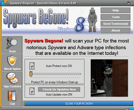 Free New Spyware Removal Technology Screenshot