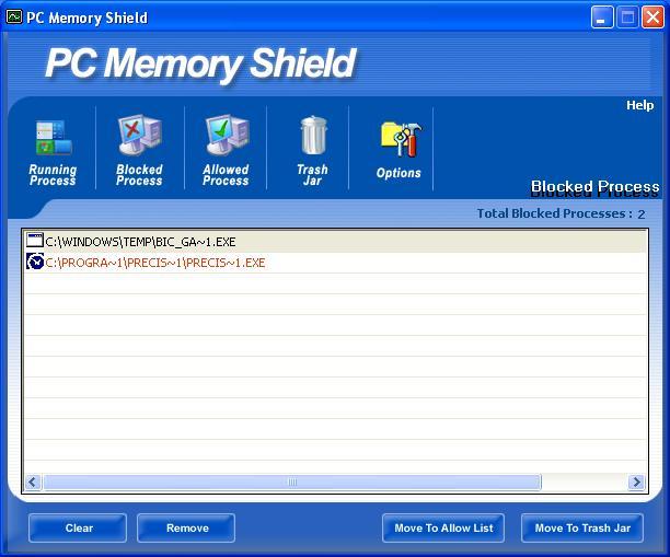 Free PC Memory Shield Screenshot