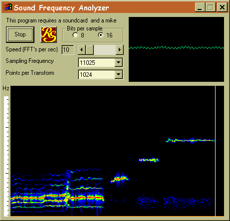 Frequency Analyzer Screenshot