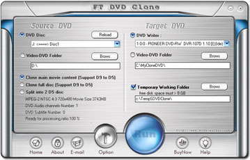FT DVD Clone Screenshot