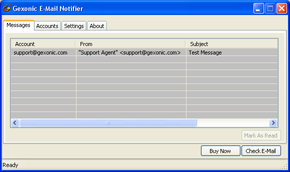 Gexonic E-Mail Notifier Screenshot