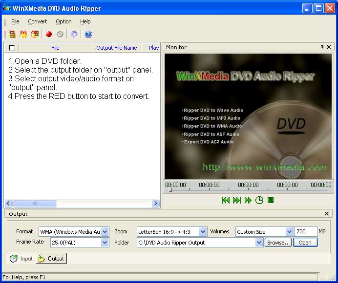Go DVD Audio Ripper Screenshot
