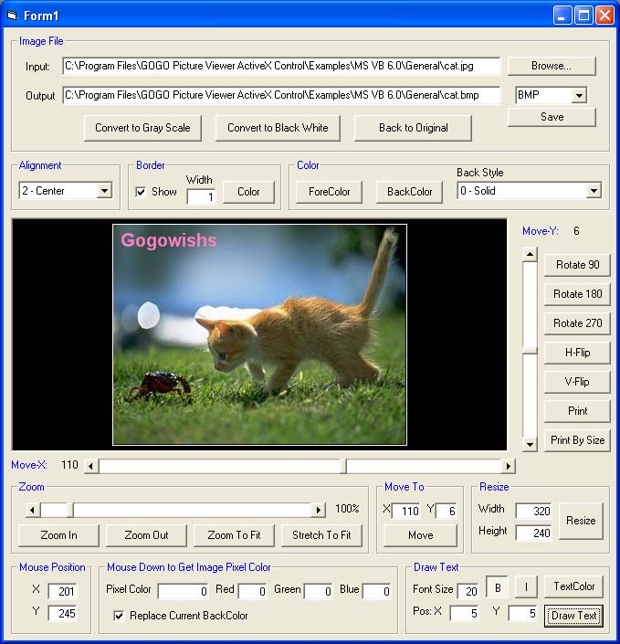 GOGO Picture Viewer ActiveX Control Screenshot