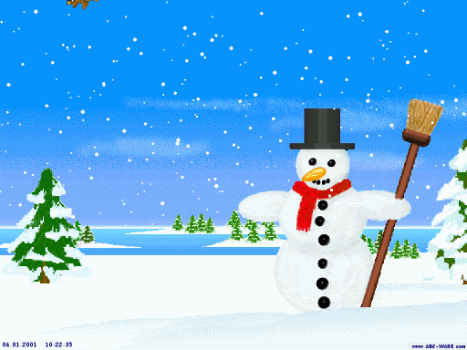 Happy Snowman Screensaver Screenshot