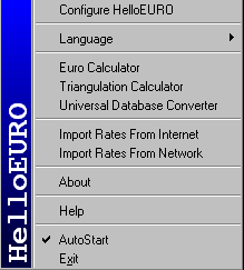 HelloEURO Currency Converter Screenshot