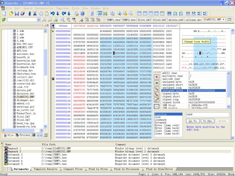 Hexprobe Hex Editor Screenshot
