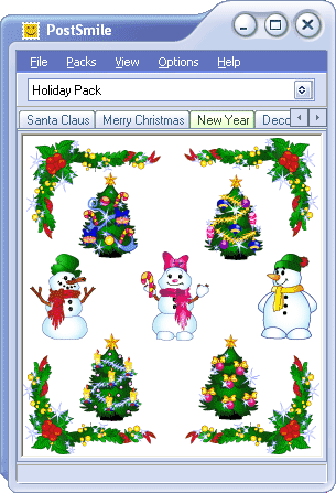 Holiday Smiley Collection for PostSmile Screenshot