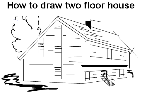 How to draw a house B Screenshot