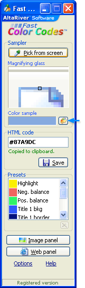 HTML Color Picker and Hex Color Code Finder Screenshot