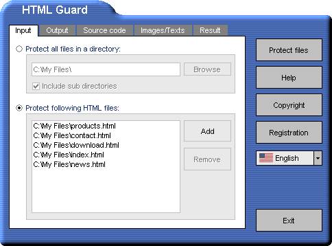 HTML Guard Screenshot