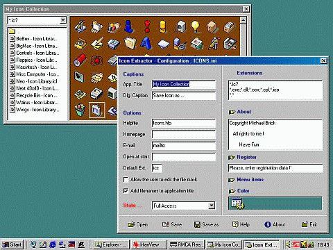 Icon extractor package Screenshot