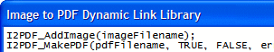 Image to PDF Dynamic Link Library Screenshot