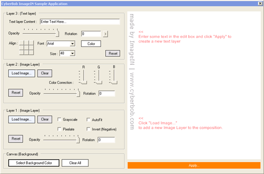 ImageIN Standard for Servers Screenshot