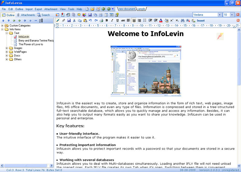 InfoLevin Screenshot